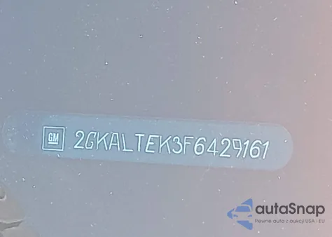 2015 GMC Terrain Slt-2 z USA, uszkodzony, nr VIN 2GKALTEK3F6429161